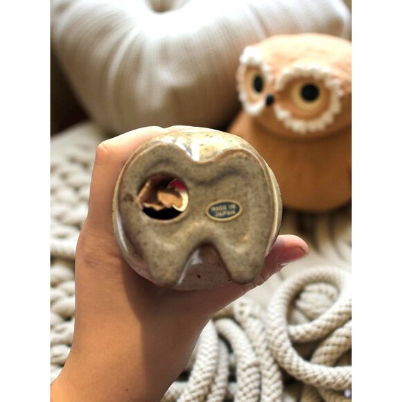 Vintage Japan Ceramic Child Vase Mid Century Figurine with Basket Whimsical Kawa - Picture 8 of 9